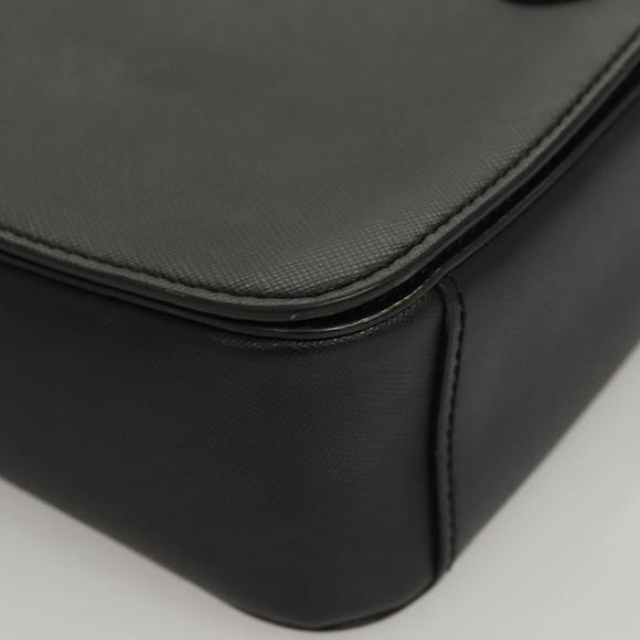 TORY BURCH Chain Shoulder Bag Leather Black Auth 124109 - Picture 9 of 16